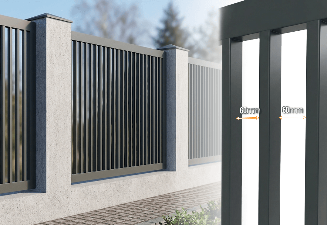 Gard Profilat INSIDE PAS 60 — Jet black
