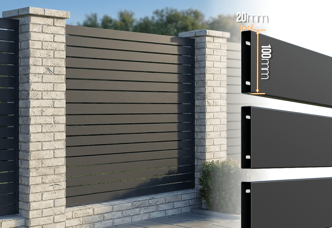 Gard Profilat Orizontal 100 mm