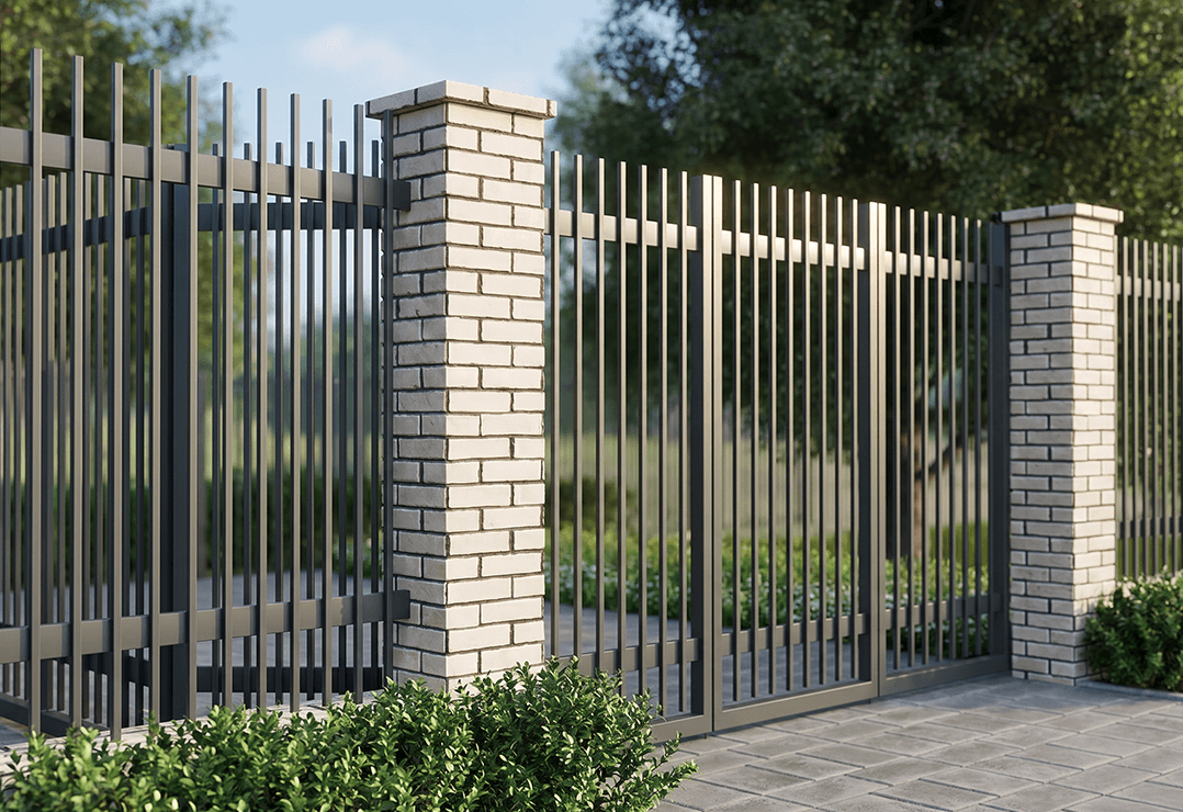 Poartă Glisantă Articulată Profile Verticale 20x20 — Jet black, Stone grey, Basalt grey