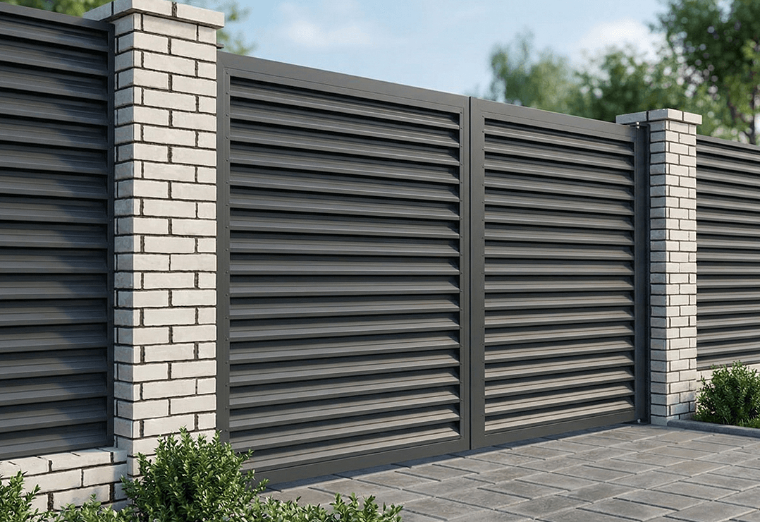 Poarta Batanta Jaluze — Chocolate brown, Anthracite grey, Stone grey
