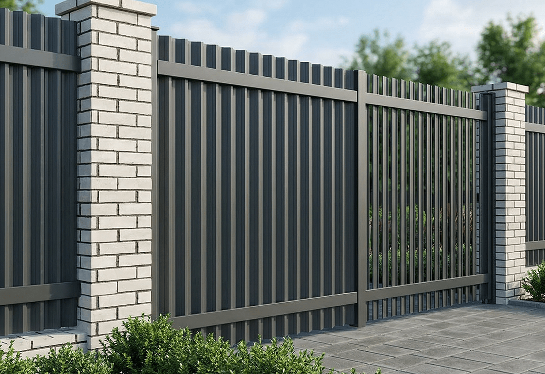 Poartă Batantă Jaluze Verticale — Anthracite grey, Chocolate brown, Stone grey