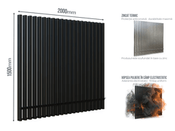 Gard Profilat LUX 80X40 — Gard Profilat LUX 80X40 PAS 60