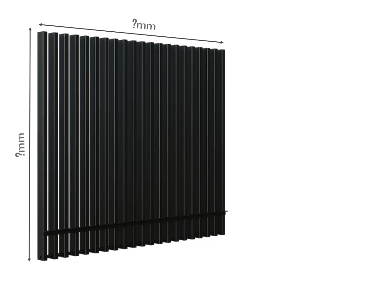 Gard Profilat LUX 80X40 - Dimensiuni la COMANDA