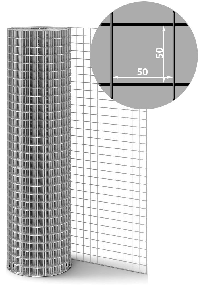 Plasa Sudata Zincata Ochi 50x50 H-1.0m - Plasa Sudata Zincata Ochi 50x50 d-1.4