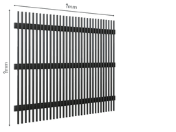 Gard Profilat Vertical 20x20 PAS 40 — Dimensiuni la COMANDA