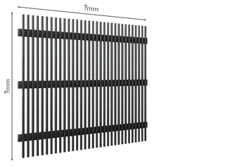 Gard Profilat Vertical 20x20 PAS 40 — Dimensiuni la COMANDA