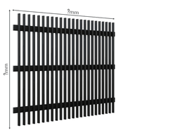 Gard Profilat Verical 40x20 PAS 60 — Dimensiuni la COMANDA