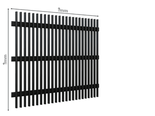 Gard Profilat Verical 40x20 PAS 60 — Dimensiuni la COMANDA