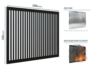 Gard Profilat INSIDE PAS 60 — Gard Profilat INSIDE PAS 60 Jet black