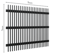 Gard Profilat Vertical 20x20 PAS 60 — Dimensiuni la COMANDA