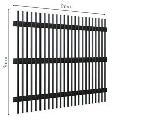 Gard Profilat Vertical 20x20 PAS 60 — Dimensiuni la COMANDA