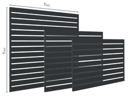 Gard Profilat Orizontal 80mm — Dimensiuni la COMANDA Stone grey