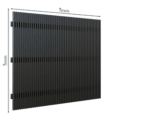 Gard Profilat Verical 40x20 PAS 20 — Dimensiuni la COMANDA