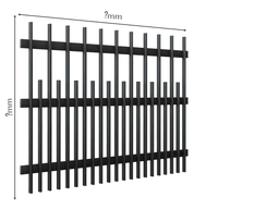 Gard Profilat Verical 40x20 PAS 180/80 — Dimensiuni la COMANDA