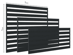 Gard Profilat Orizontal 100mm — Dimensiuni la COMANDA Stone grey