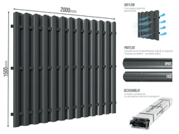 Gard Șipcă DUBLU — Gard Șipcă DUBLU Anthracite grey