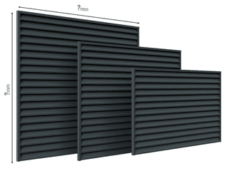 Gard Jaluze - 0.7mm — Dimensiuni la COMANDA Stone grey