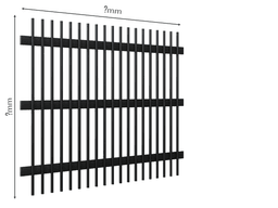 Gard Profilat Vertical 20x20 PAS 99 — Dimensiuni la COMANDA