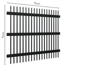 Gard Profilat Vertical 20x20 PAS 99 — Dimensiuni la COMANDA