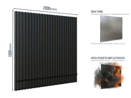 Gard Profilat LUX 60X40 — Gard Profilat LUX 60X40 PAS 60