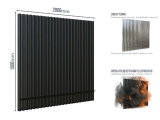 Gard Profilat LUX 60X40 — Gard Profilat LUX 60X40 PAS 60